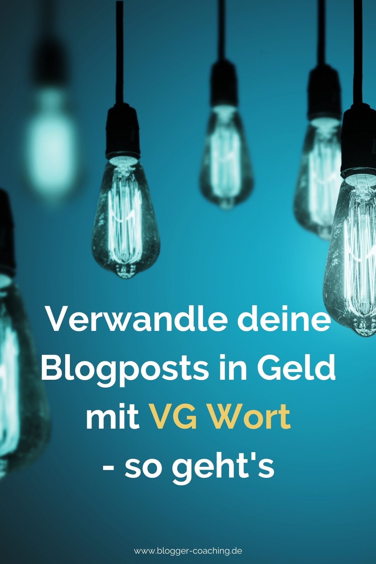 VG Wort - Nebenher Geld verdienen mit dem Blog | Blogger-Coaching.de - Dein Weg zum Blog-Erfolg #blogger #erfolg