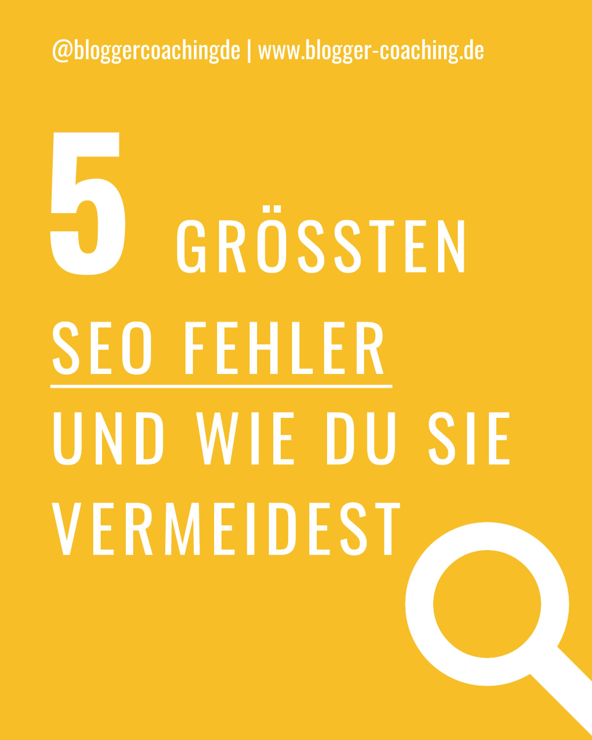 Machst du diese 5 SEO Fehler? Ich verrate dir, wie du sie vermeidest und mit richtiger Suchmaschinenoptimierung dein Ranking nachhaltig verbesserst. 🚀