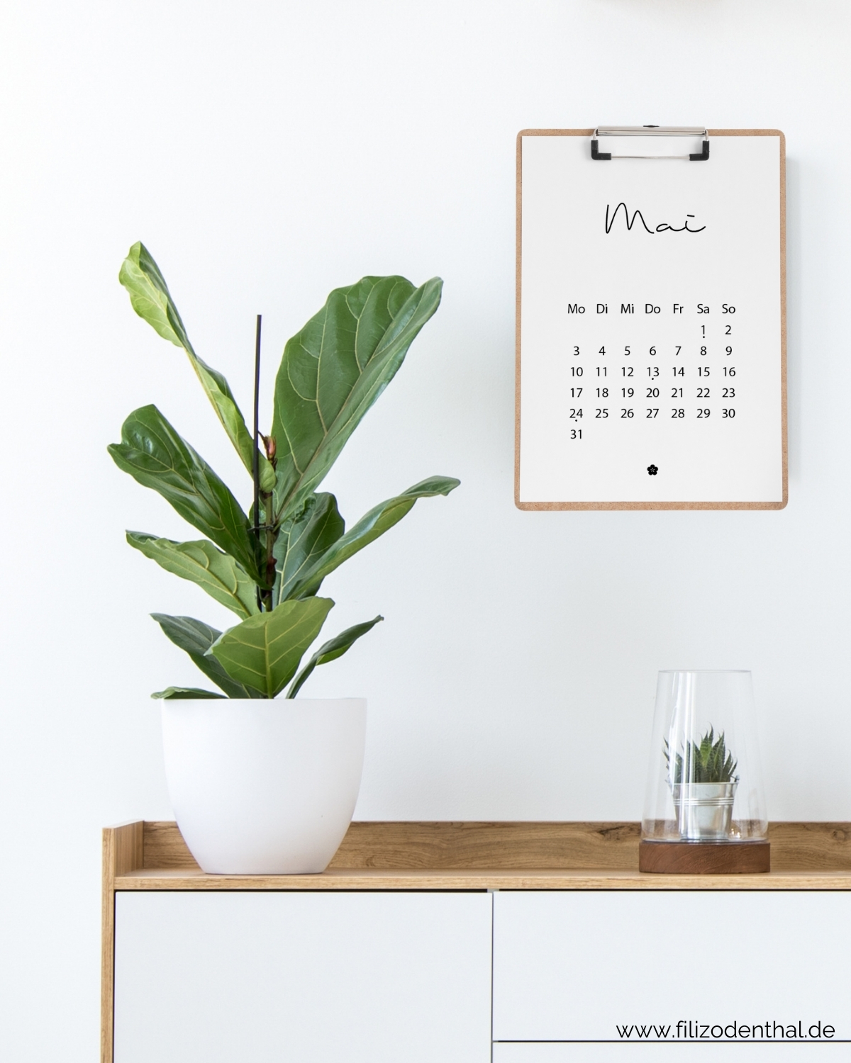 Minimalistischer Kalender 2021 A3 Filiz Odenthal Positionierung Sichtbarkeit coaching kalender 2021