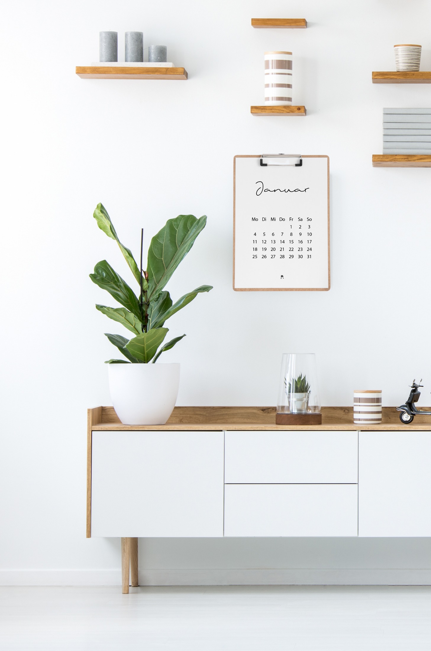 Minimalistischer Kalender 2021 für mehr Plan und stylische Akzente an deinem Arbeitsplatz (oder in deinem Wohnzimmer) - Hol dir jetzt die Druckvorlage (A4, Hochformat). Minimalistischer Kalender 2021 (A4) | Filiz Odenthal - Positionierung & Sichtbarkeit