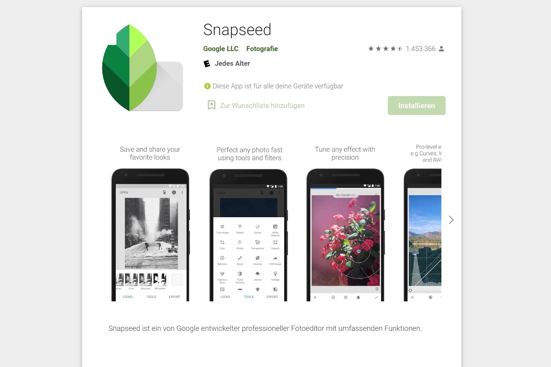 Leichter bloggen: 10 geniale Tools für Blogger | Snapseed | Blogger-Coaching.de