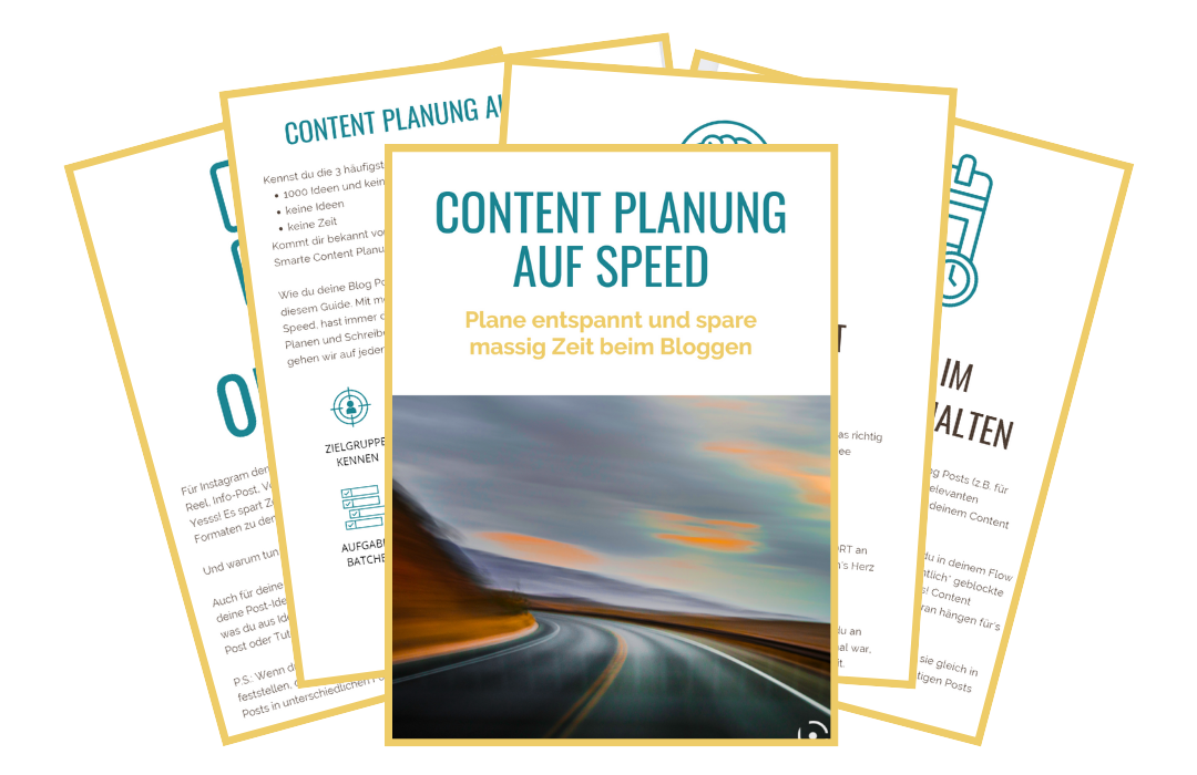 Content-Planung-Guide - Plane deine Blogposts entspannt & spare massig Zeit | Business Blogger Coaching Filiz Odenthal